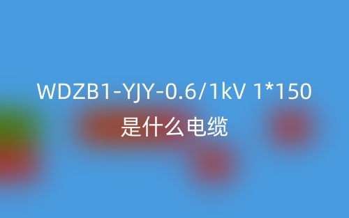 WDZB1-YJY-0.6/1kV 1*150是什么電纜？(圖1)